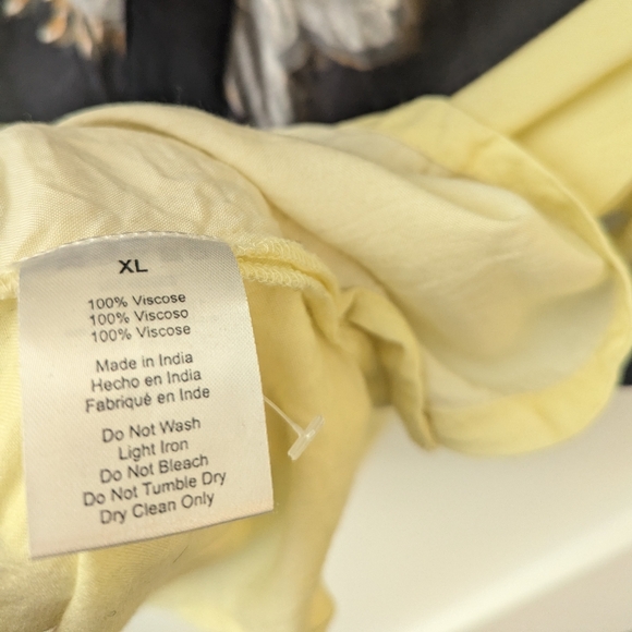 Tru Kolors Camp Collar Button Down Shirt Sleeve Shirt (Cream) - Size XL - Picture 6 of 6